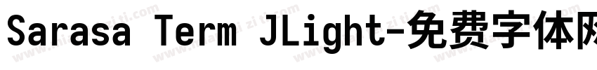 Sarasa Term JLight字体转换